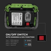 20W LED Floodlight Rechargeable SAMSUNG CHIP USB + SOS Function IP44 4000