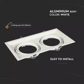 2xAR111 Fitting White