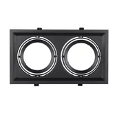 2xAR111 Fitting Black