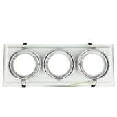 3xAR111 Fitting Relef White