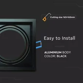 1xAR111 Fitting Black