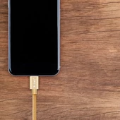 V-TAC arany, USB - Micro USB 1m hálózati kábel - SKU 8490