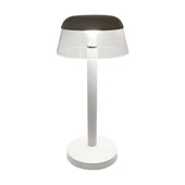 V-TAC asztali akkus lámpa, fehér házzal, akril búrával, CCT, 130x285mm - SKU 23686