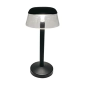 V-TAC asztali akkus lámpa, fekete házzal, akril búrával, CCT, 130x285mm - SKU 23685
