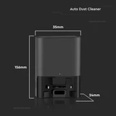 Automatic dust cleaner for VT-5557 robotic vacuum cleaner, black body