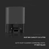 Automatic dust cleaner for VT-5557 robotic vacuum cleaner, black body