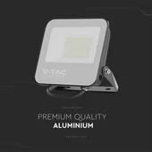 V-TAC B-széria LED reflektor 50W hideg fehér 185 Lm/W, fekete ház - SKU 9893