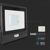 30W LED PIR Sensor Floodlight SAMSUNG CHIP Black Body 6400K 1M Cable