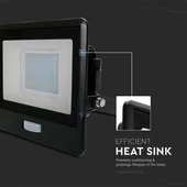30W LED PIR Sensor Floodlight SAMSUNG CHIP Black Body 3000K