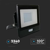 30W LED PIR Sensor Floodlight SAMSUNG CHIP Black Body 3000K