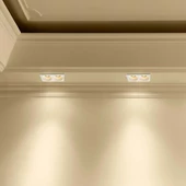 V-TAC beépíthető 2xGU10 LED gipsz spotlámpa keret, kettes keret - SKU 6762