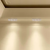 V-TAC beépíthető 3xGU10 LED gipsz spotlámpa keret, hármas keret - SKU 6765