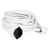 Extension Cord (3G 1.5MM 2 X 5M ) 16A , Polybag + Card White