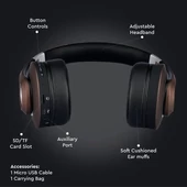 Bluetooth Wireless Headphone With Adjustable Head 500mAh Brow W/BAG
