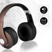 Bluetooth Wireless Headphone With Adjustable Head 500mAh Brow W/BAG