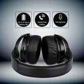 Bluetooth Wireless Headphone With Rotable Head 500mAh Black W/BAG