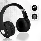Bluetooth Wireless Headphone With Adjustable Head 500mAh Black W/BAG