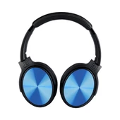 Bluetooth Wireless Headphone With Rotable Head 500mAh Blue W/BAG