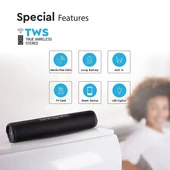 Portable Bluetooth Spekaer With Touch Button & FM USB & TF Slot TWS 1200mah Battery