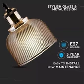 Glass Pendant Light Amber Glass ф145