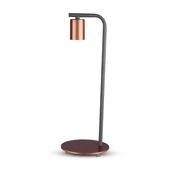 Designer Table Lamp With E27 Holder + Switch Red Bronzе