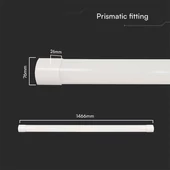 V-TAC bútor, - és pultvilágító LED lámpa 147cm 50W CCT - SKU 23681