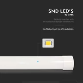 V-TAC CREE LED bútor, - és pultvilágító LED lámpa 57cm 20W meleg fehér - SKU 203476