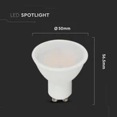 V-TAC CREE SMD GU10 LED spot égő 10W hideg fehér 100° - SKU 218806