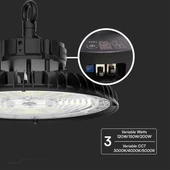 V-TAC csarnokvilágító LED lámpa 200W, 120°, állítható színhőmérséklettel, 135 Lm/W - SKU 10467