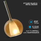 Pendant Light Modern Double Glass Amber+White Ф180мм