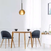 Pendant Light Modern Double Glass Amber+White Ф180мм