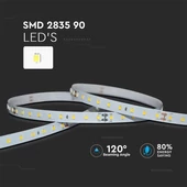 LED Strip -  90 LEDS/M 24V IP20 6400K 120° 4W/M 200LM/W