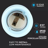 Porcelan Lamp Holder Fitting Blue