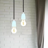 Porcelan Lamp Holder Fitting Blue