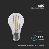 LED Filament Bulb - Smart WiFi 7W E27 A60 Clear glass, CCT