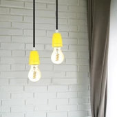 Porcelan Lamp Holder Fitting Yellow