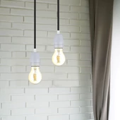 Porcelan Lamp Holder Fitting Grey