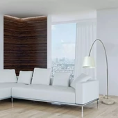 LED Floor Lamp E27 Ivory Lamp Shade