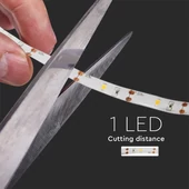 V-TAC elemes LED szalag szett mozgásérzékelővel IP65 SMD 2835, 30 db/m természetes fehér - SKU 2574