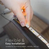 V-TAC elemes LED szalag szett mozgásérzékelővel IP65 SMD 2835, 30 db/m természetes fehér - SKU 2574