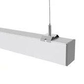 LED Linear Light SAMSUNG CHIP - 40W Hanging Suspension Silver Body 4000K 1200x50x65mm