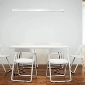 LED Linear Light SAMSUNG CHIP - 40W Hanging Suspension Silver Body 4000K 1200x50x65mm