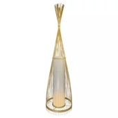 Wooden Floor Lamp With Rattan Lampshade D300*1000MM