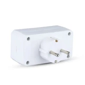 2 Ways Adapter With Earthing Contact 10/16A 250V (Label + Polybag With Headcard ) White