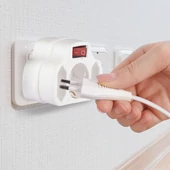Adapter With Switch & Earthing Contact 2 Socket 2.5 1 Socket 16A
