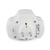 Adapter With Switch & Earthing Contact 2 Socket 2.5 1 Socket 16A