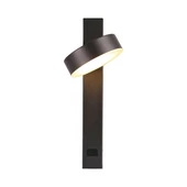 V-TAC fali LED lámpa, USB töltővel, akril fekete, meleg fehér - SKU 23405