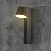 V-TAC fali LED lámpa, USB töltővel, akril fekete, meleg fehér - SKU 23406