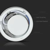 V-TAC falon kívüli mennyezeti kerek LED panel 18W hideg fehér - SKU 4918