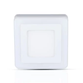 22W LED Surface Panel Downlight - Square 6000K                        EMC+CR80